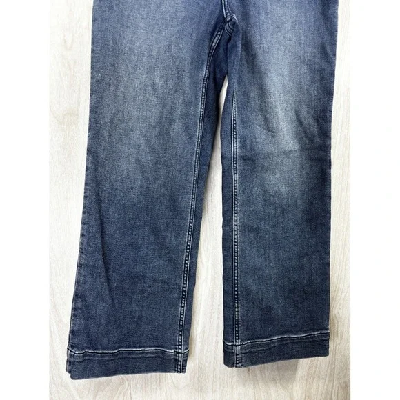 Faherty Riverton Wide Leg Pant 28 High Rise Stretch Terry Casual Luxe Chic - Picture 6 of 9